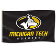 #40Uu Michigan Tech Huskies Boat Flag