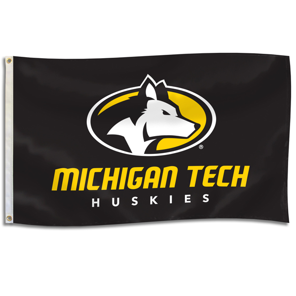 #40Z Two-Sided Michigan Tech Flag (SKU 115365502000023)