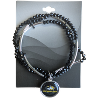 #41L Michigan Tech Athletic Logo Black Bracelet