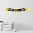 #41B String Banner With Huskies Print & Michigan Tech Logo