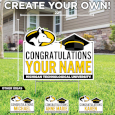 #41M Michigan Tech Congratulations Customizable Yard Sign From Cdi (Special Order)