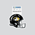 #41Rr Football Helmet With Michigan Tech Logo Sticker From Cdi