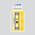 #41V Michigan Tech Cassett Tape Sticker From Cdi