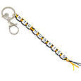 #41X Mtu Huskies Box Bead Braided Keychain From Jardine