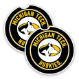 #42E Michigan Tech Huskies Car Coaster From Jardine