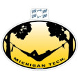 #42K Michigan Tech Hammock Sticker From Blue 84