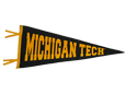 #42Mm Michigan Tech Pennant 12" X 30"