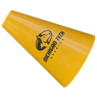 #43G Michigan Tech Athletic Logo Gold Megaphone