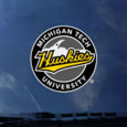 #43Bb Michigan Tech Huskies Circle Decal From Cdi