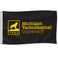 #43F Two-Sided Michigan Technological University Brand Flag 3' X 5'