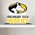 #43Kk Michigan Tech Huskies Desk Sign From Cdi