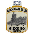 #43Uu Michigan Tech Huskies Hockey Made In Houghton Sticker From Blue 84