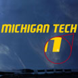 #43V Michigan Tech Colorshock Decal By Cdi
