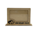 #44Ii Michigan Tech Huskies Horizontal Wooden Picture Frame  4X6