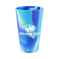 #50V Blue Silicone Michigan Tech Pint Glass - Was 19.99