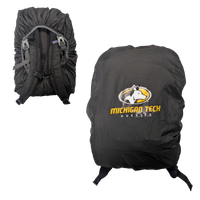 #60F Michigan Tech Athletic Logo Black Backpack Cover